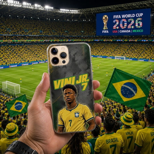 World Stars Collection Vinicius Junior Realme Narzo 50i Prime Flexible TPU Transparent Silicone Case