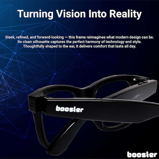 Booster Vision Pro Без Заряден Калъф / Space Titanium Смарт Очилa Черни
