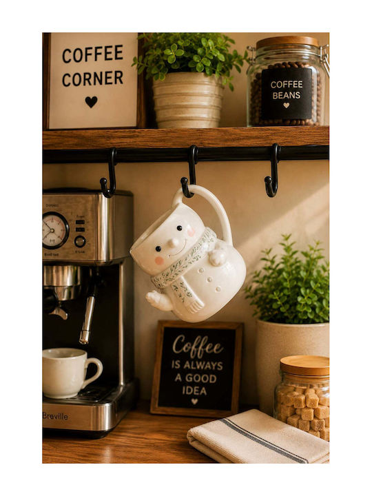 SteweHome Christmas Ceramic Mug Snowmen 3cm 490ml
