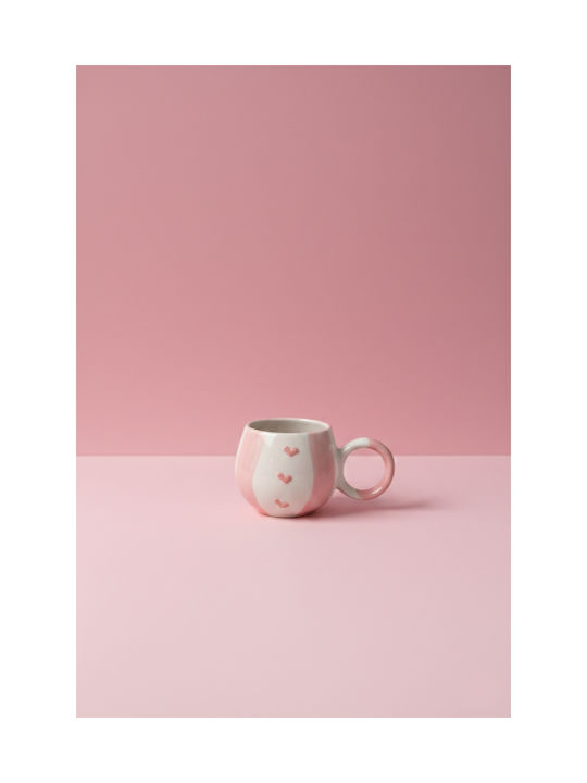 SteweHome Κούπα Κεραμική Ροζ 200ml