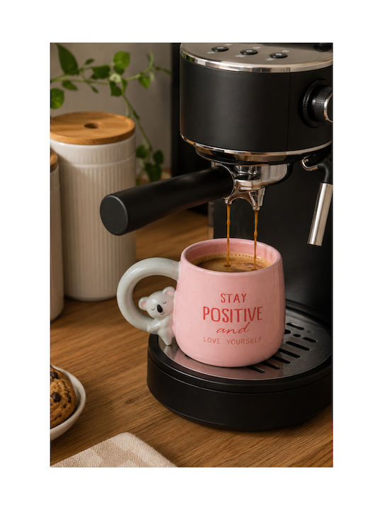 SteweHome Ceramic Pink Mug 400ml