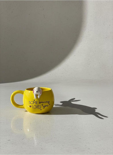 SteweHome Cană Ceramică Galbenă 350ml