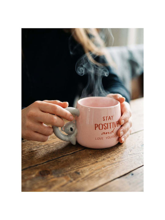 SteweHome Ceramic Pink Mug 400ml