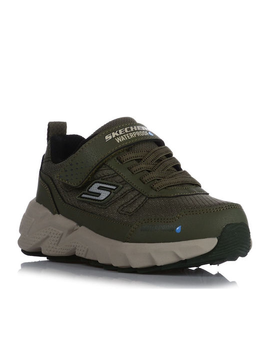 Elite Sport Παιδικά Sneakers με Σκρατς Χακί