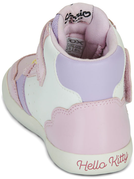 B Gisli Kinder Sneaker Hoch Anatomisch mit Bügel- und Schleifenverschluss Rosa