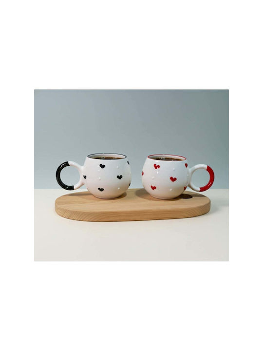 SteweHome Ceramic White Mug 200ml 2 Pieces