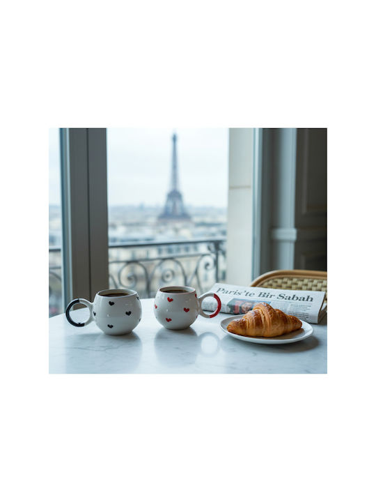 SteweHome Ceramic White Mug 200ml 2 Pieces