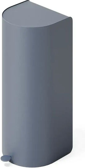Premium Premium Mülleimer aus Inox mit Pedal Blau 60lt