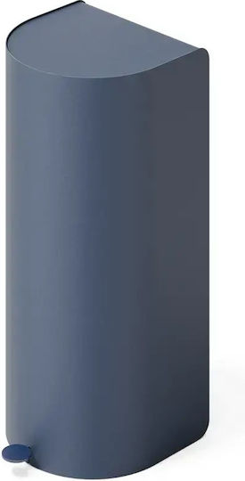 Premium Premium Mülleimer aus Inox mit Pedal Blau 60lt
