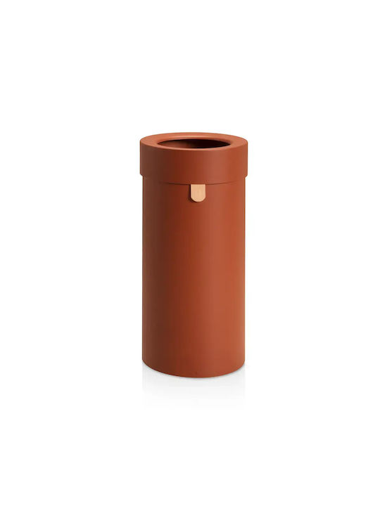 Premium Coș de Reciclare din Oțel Inoxidabil cu Roți Roșu 54lt