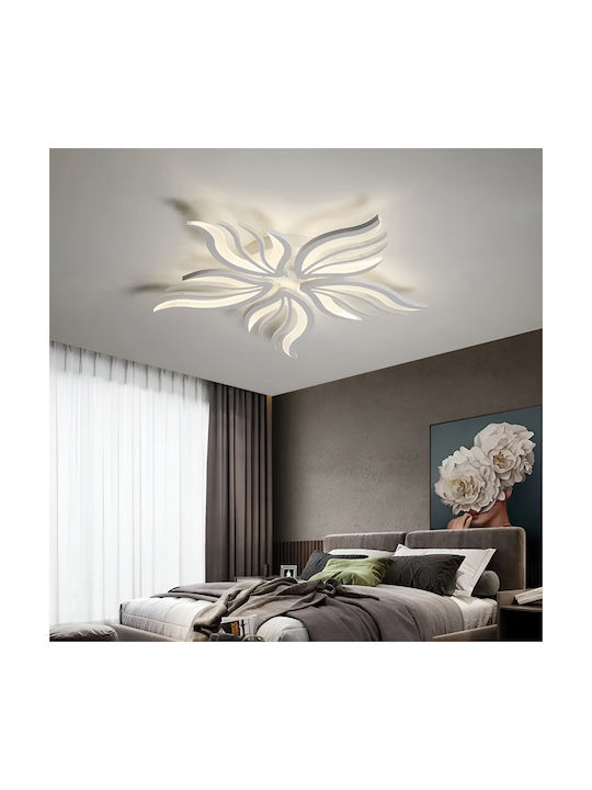 Alista Home Πλαφονιέρα Οροφής Λευκή με Ενσωματωμένο LED και Τηλεχειριστήριο