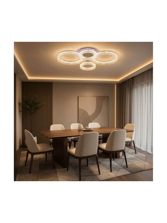 Alista Home Plafonieră de Tavan Albă cu LED Integrat și Telecomandă