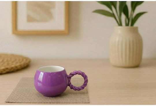 SteweHome Ceramic Purple Mug 130ml