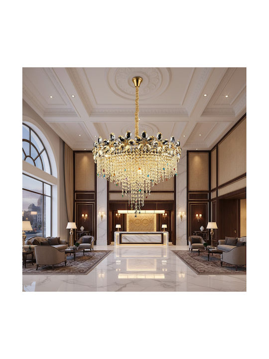 Alista Home Chandelier 6xE14 Ø50cm with Crystals Gold AT1CT-IM1P-HT2L-CC839/50GD