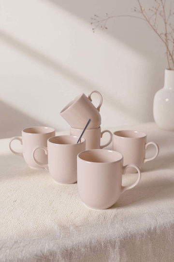 SteweHome Keramiktasse Beiges 420ml 6 Stück