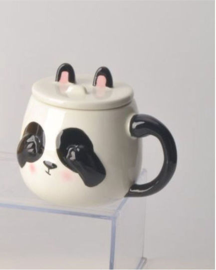 SteweHome Porzellan Tasse Mit Deckel Weiß
