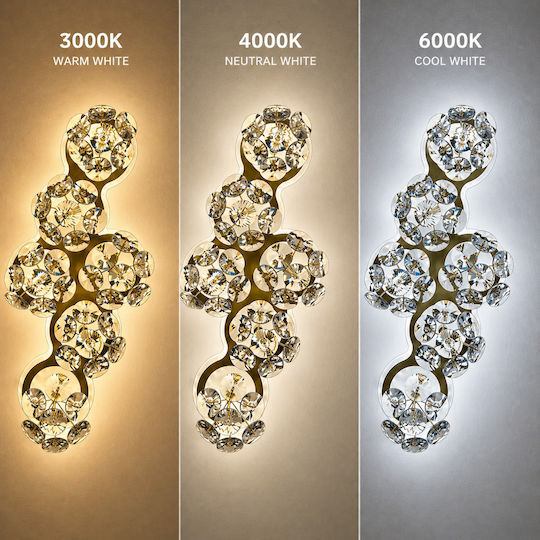 Alista Home Modern Wall Lamp with Integrated LED and Natural White Light Gold