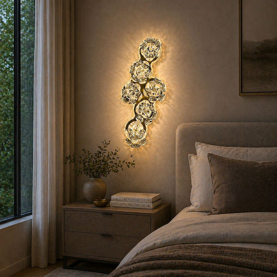 Alista Home Modern Wall Lamp with Integrated LED and Natural White Light Gold