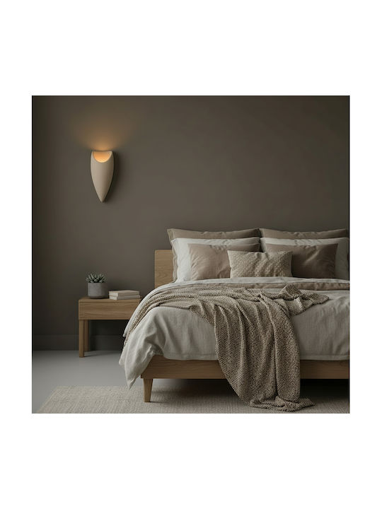 Alista Home Corp de Iluminat de Perete Modern cu Dulie E27 Gri 40x18x15cm