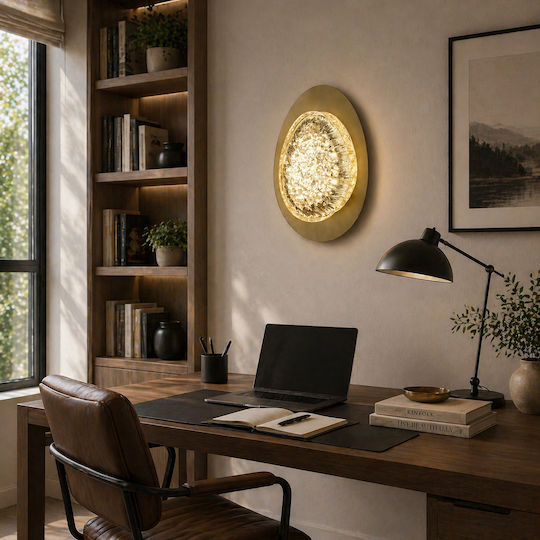 Alista Home Modern Wall Lamp with Integrated LED and Natural White Light Gold