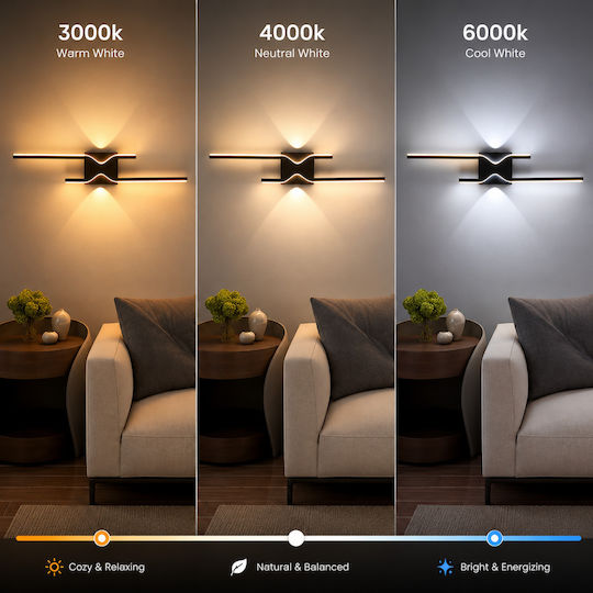 Alista Home Φωτιστικό Τοίχου LED Μαύρο Alista Home Φωτιστικό Τοίχου LED Μαύρο