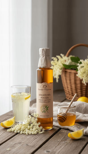 Elderflower Syrup 315 G Natural Tea Additive From Flowers