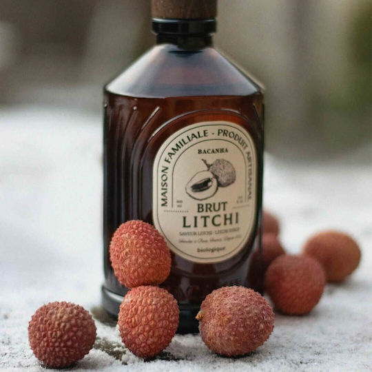 Сироп Личи – Френски сироп за коктейли лимонади десерти Bacanha Brut Litchi 400 мл