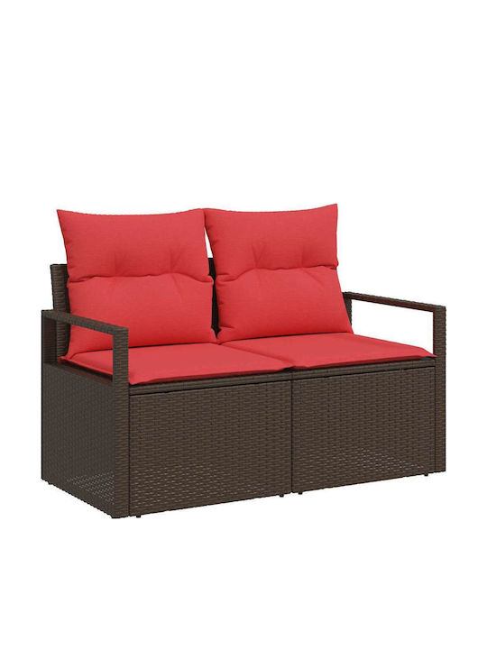 Set Cameră De Zi Pentru Exterior 8 Piese Maro Cu Perne