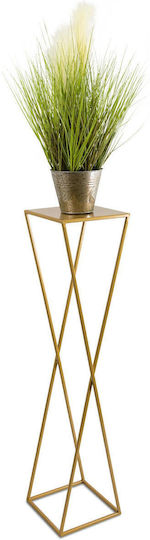 HowHomely Pflanzentöpfe Metall Gold mit Gestell