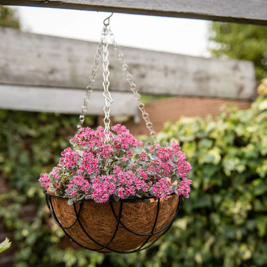 Esschert Design Hanging Metal Plant Pot Beige