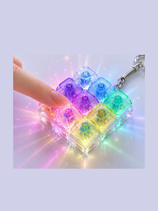 Schlüsselanhänger Antistress Fidget Tastaturen 9 1 Beleuchtung LED 11mod154