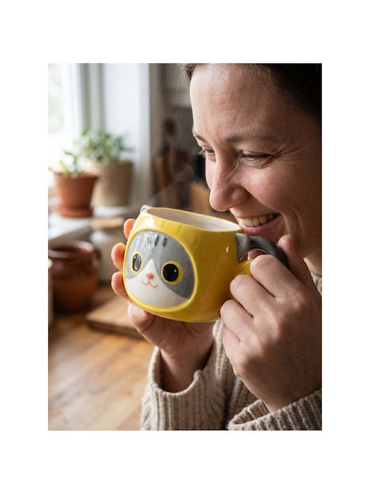 SteweHome Ceramic Mug With Lid White