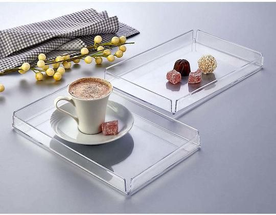 Stewehome Set 2 Stücke Make-up Zubehör Organizer Präsentationsplatte Orange 15x22.5 cm