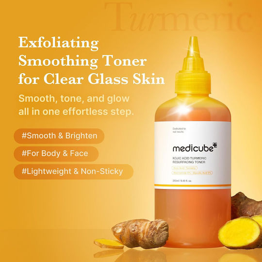 Medicube Kojic Acid Turmeric Lotion Τόνωσης Προσώπου με Γλυκολικό Οξύ & AHA