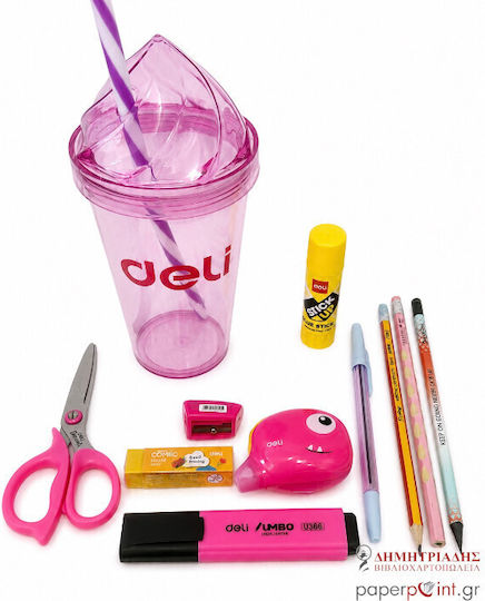 Deli Children's Cup from Plastic Pink 10pcs
