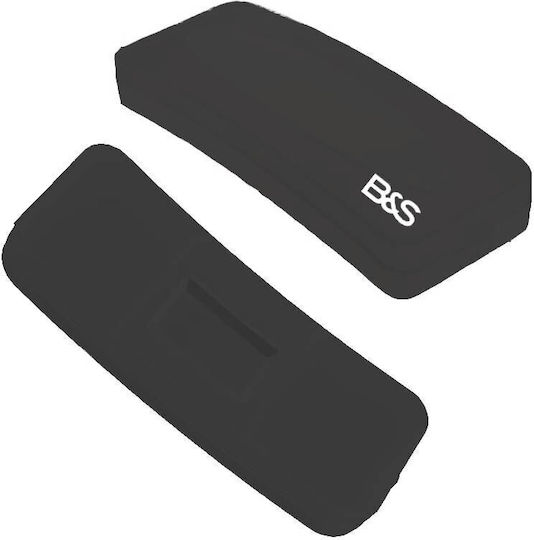 Additional Sunglasses B&s Square Clip-On Black Lens Blue Mirror Case Polarized Multi