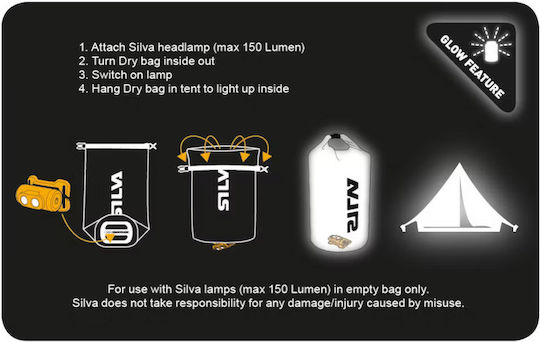 Silva Sac Uscat Rucsac Carry 6lt Transparent