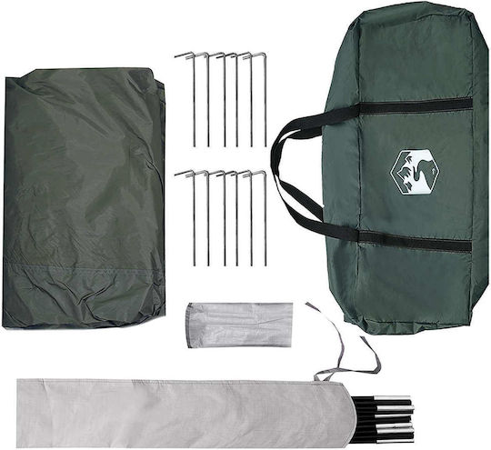 vidaXL Kids Green Beach Tent