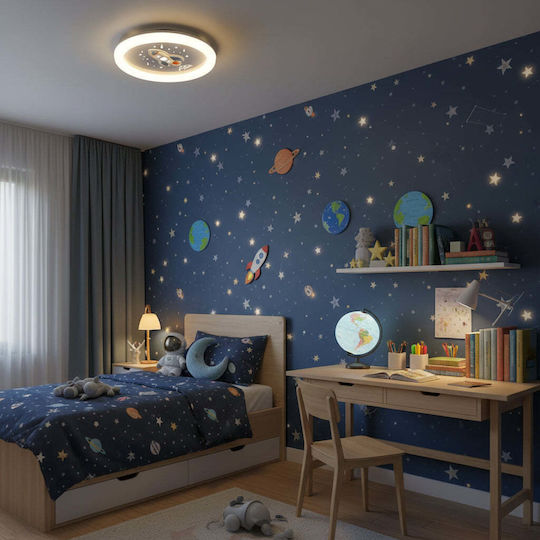 Alista Home Πολύφωτο Παιδικό Φωτιστικό Πλαφονιέρα από Μέταλλο 49W με Υποδοχή E27 Λευκή