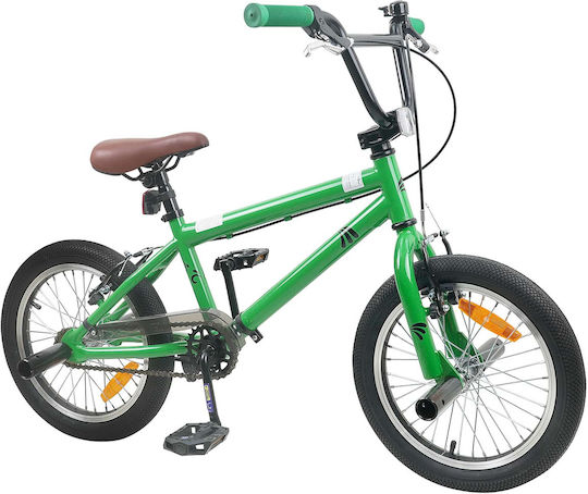vidaXL 16" Kids' BMX Bicycle Green