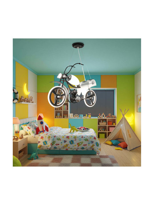 Alista Home Kronleuchter Kinderzimmer-Deckenleuchte Kremasto aus Metall 40W mit E27-Fassung Schwarz