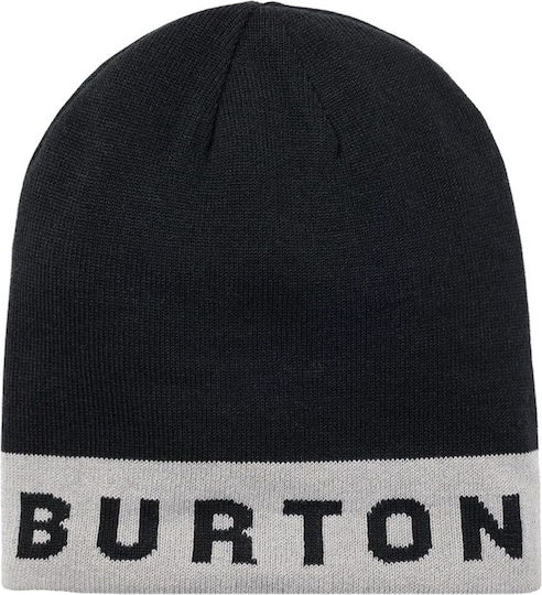 'billboard' Beanie Men's Reversible Knitted Beanie in Black Colour