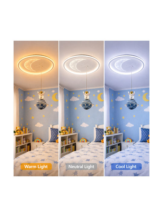 Alista Home Πολύφωτο Παιδικό Φωτιστικό Πλαφονιέρα 80W με Υποδοχή E27 Λευκή