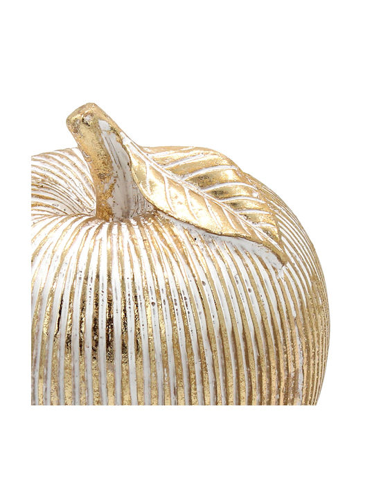 Decorative Polyresin Φ13x14 Apple Gold Keskor 67344