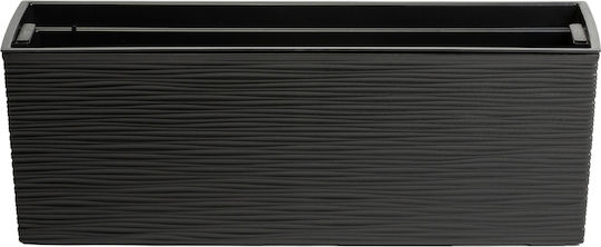 HowHomely Kunststoff-Blumentopf Schwarz