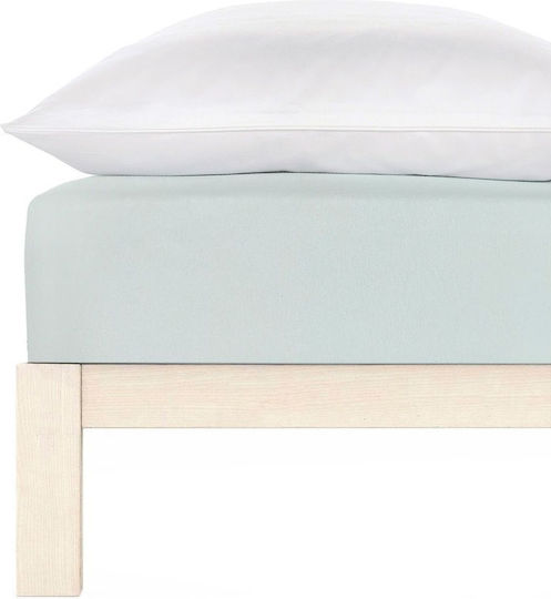 Living Home Super King Bettlaken mit Gummibettlaken 160x200+30cm Ciel 002