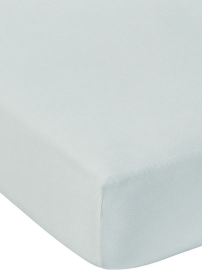 Living Home Super King Bettlaken mit Gummibettlaken 160x200+30cm Ciel 002