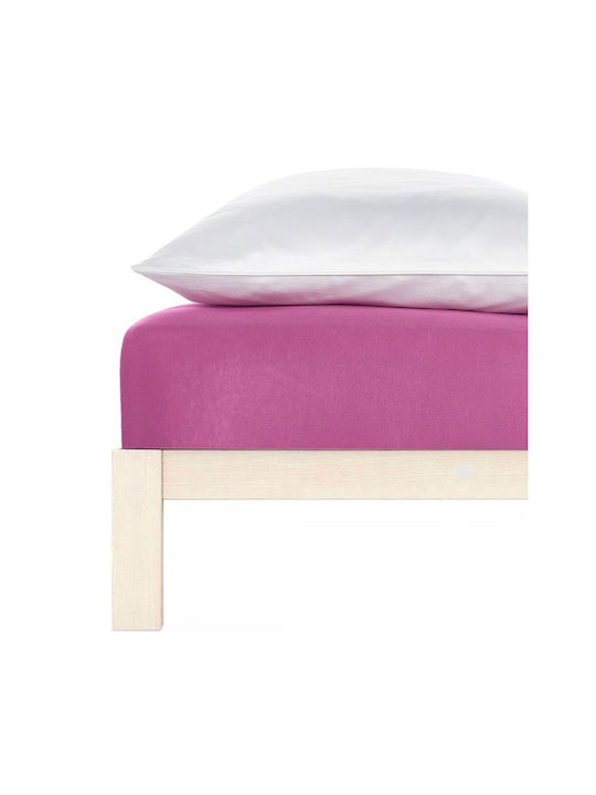 Living Home Super-Double Bed Sheet With Rubber Hugger 160x200+30cm Flieder