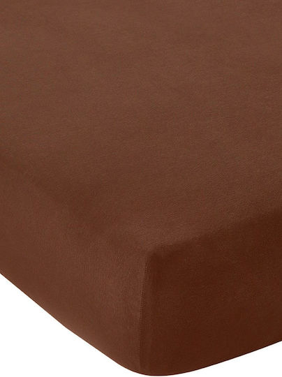 Living Home Super-Doppel Bettlaken mit Gummibettlaken 160x200+30cm Maroon 077