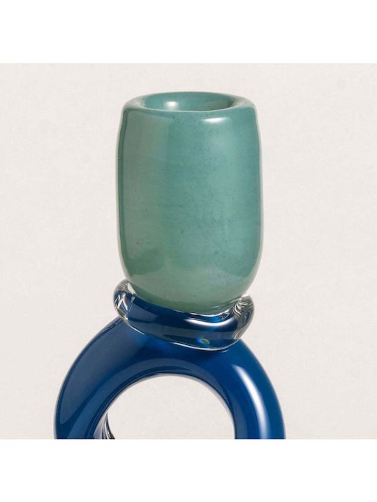 SteweHome Glass Candle Holder 12x29x12cm Various Colors